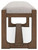Ashley Cabalynn Oatmeal Light Brown 63" Dining Bench