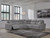 Ashley Modmax II Salt and Pepper 5-Piece Power Reclining Sectional