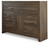 Ashley Juararo Dark Brown Dresser and Mirror