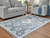 Ashley Avanworths Blue Gray Ivory Washable 5'3" x 7' Area Rug