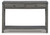 Ashley Freedan Grayish Brown Sofa/Console Table