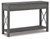Ashley Freedan Grayish Brown Sofa/Console Table