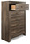 Ashley Juararo Dark Brown Chest of Drawers