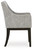 Ashley Burkhaus Beige Dark Brown Dining Arm Chair (Set of 2)