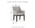 Ashley Burkhaus Beige Dark Brown Dining Arm Chair (Set of 2)