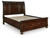 Ashley Porter Rustic Brown Queen Sleigh Storage Bed