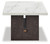 Ashley Burkhaus White Dark Brown Coffee Table
