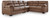 Ashley Whitlock Umber 3-Piece Sectional 27705/46/56/66