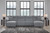 Ashley Modmax II Stone 4-Piece Reclining Sectional with Double Chaise