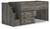 Ashley Frandern Gray Twin Loft Bed with Drawer Storage