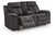 Benchcraft Brysonview Charcoal Reclining Loveseat with Console