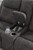 Benchcraft Brysonview Charcoal Reclining Loveseat with Console
