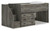 Ashley Frandern Warm Gray Twin Loft Bed with Drawer Storage