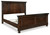 Ashley Porter Rustic Brown King Panel Bed