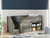 Ashley Frandern Gray Twin Loft Bed with Bookcase and Drawer Storage