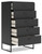 Ashley Socalle Black Chest of Drawers