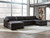 Ashley Modmax II Black 4-Piece Double Chaise Sectional