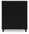 Ashley Danziar Black Wide Chest of Drawers