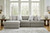 Ashley Avaliyah Ash 3-Piece Sectional with Chaise