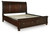 Ashley Porter Rustic Brown California King Sleigh Storage Bed