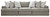 Ashley Avaliyah Ash 3-Piece Sectional Sofa