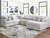 Ashley Snodoodle Arctic 6-Piece Sectional with Chaise 59106/15/46(3)/65/77
