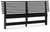Ashley Danziar Black Full Slat Headboard