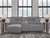 Ashley Modmax II Salt and Pepper 3-Piece Power Reclining Sectional with Chaise and Console