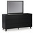Ashley Danziar Black Dresser and Mirror