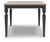 Ashley Plazaton Grayish Brown Black Dining Table