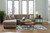 Ashley Mahoney Chocolate 2-Piece Sectional with Chaise 31005/17/66