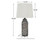 Ashley Mahima Black White Table Lamp (Set of 2)