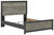 Ashley Jonnifer Black Gray Queen Panel Bed