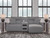 Ashley Modmax II Salt and Pepper 3-Piece Power Reclining Sectional with Chaise and Audio Console 65906/58/60/97