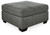 Ashley Pitkin Slate Oversized Accent Ottoman