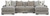 Benchcraft Aslan Court Flax 4-Piece Sofa Pit Sectional