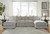 Benchcraft Aslan Court Flax 4-Piece Sofa Pit Sectional