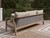 Ashley Francis Beach Natural Gray Outdoor Sofa with Cushion