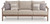 Ashley Francis Beach Natural Gray Outdoor Sofa with Cushion