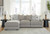 Benchcraft Aslan Court Flax 3-Piece Sofa Sectional with Chaise