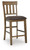 Ashley Broxtyn Light Brown Counter Height Barstool (Set of 2)