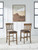 Ashley Broxtyn Light Brown Counter Height Barstool (Set of 2)