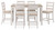 Ashley Skempton White Light Brown Counter Height Dining Table and Bar Stools (Set of 7)