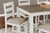Ashley Skempton White Light Brown Counter Height Dining Table and Bar Stools (Set of 7)