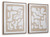 Ashley Waldett Beige White Wall Art (Set of 2)