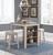 Ashley Skempton White Light Brown Counter Height Dining Table and Bar Stools (Set of 3)