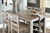 Ashley Skempton White Light Brown Counter Height Dining Table