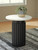 Ashley Wainstone Black White Accent Table