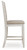 Ashley Skempton White Light Brown Counter Height Bar Stool (Set of 2)
