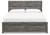 Ashley Bronyan Dark Gray King Panel Bed